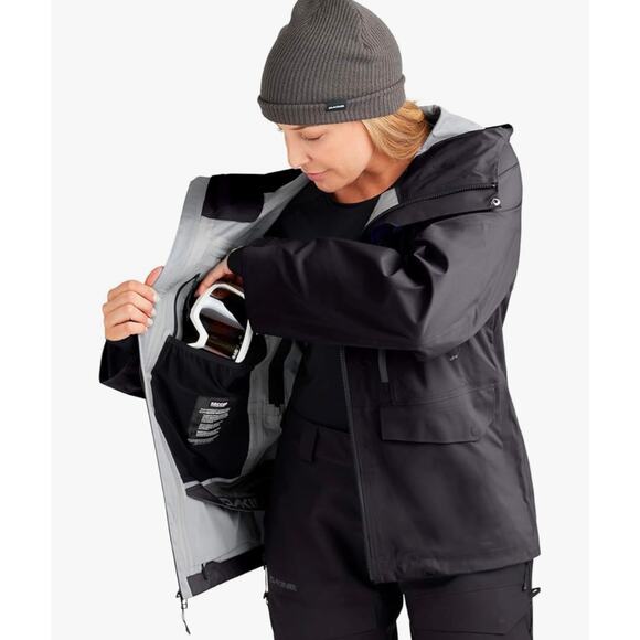 Dakine Winter Shell Jacket Sender Stretch 3L RECCO Tech Small Womens Black - Picture 1 of 9